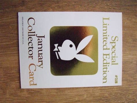 Playboy January Special Limited Edition Chase Card #2JB Gig Gangel
