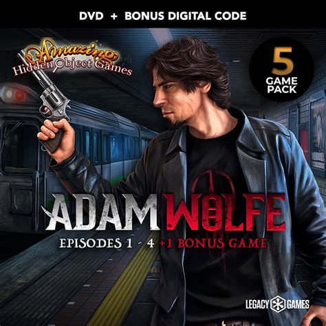 Amazing Hidden Object Games: Adam Wolfe - 5 Game Pack, PC DVD with