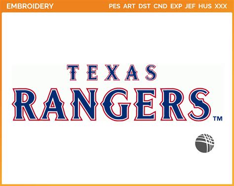 Texas Rangers - Baseball Sports Embroidery Logo in 4 sizes - SPLN004392 ...