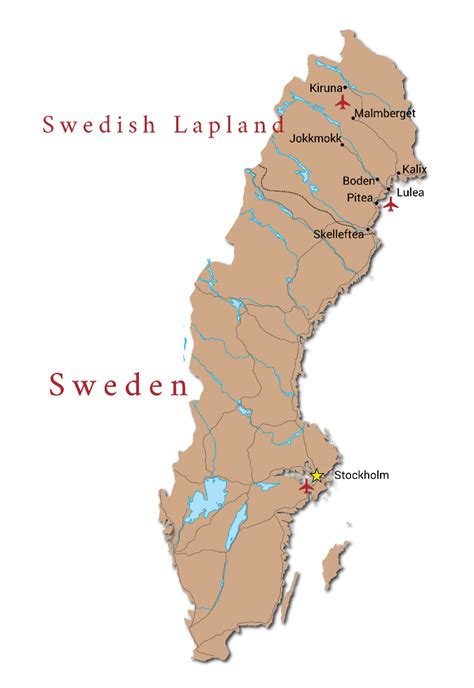 Lapland Sweden Map Map Of Lapland Sweden (Northern Europe, 52% OFF