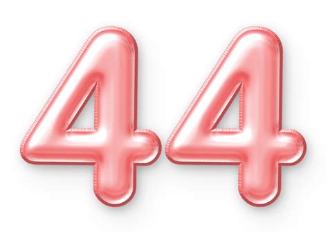 number balloon pink  png