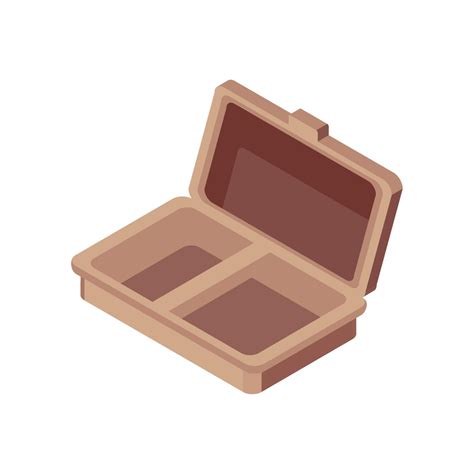 isometric empty lunch box 13830099 Vector Art at Vecteezy