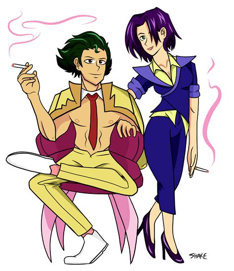 Spike Valentine and Faye Speigel : cowboybebop