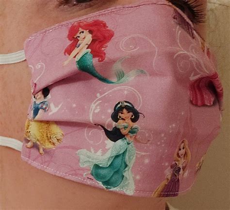 Disney princess face mask for Child | Etsy