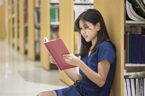 Beautiful women asian university student in library 2629787 Stock Photo
