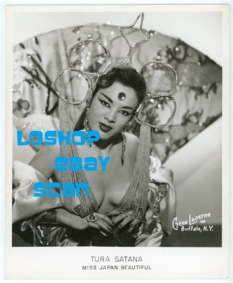 TURA SATANA Photo Vintage Original Burlesque Asian Woman FASTER
