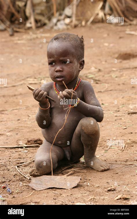 africa ethiopia omo valley daasanach tribe baby stock photo alamy