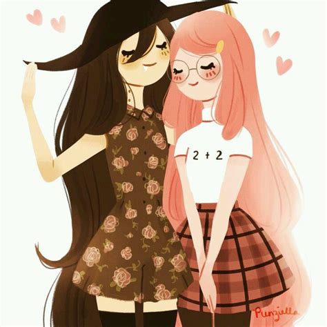 Марселин и Сладкодъвка. | Dibujo animado adventure time, Hora de ...