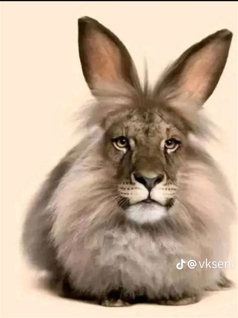Создать мем "кролик кролик, львиноголовый карликовый кролик, кролик ...