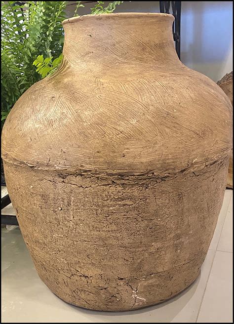 Vaso De Barro Grande Rústico