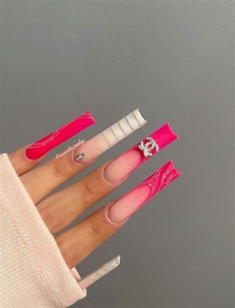 55 Neon Pink Nails for Electrifying Nails That Stand Out