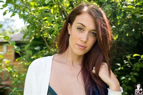 redhead, Charlotte Herbert, women, pornstar, face, looking at viewer