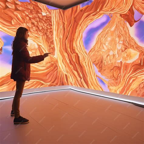 Premium Photo | Interactive digital projections allowing viewers to