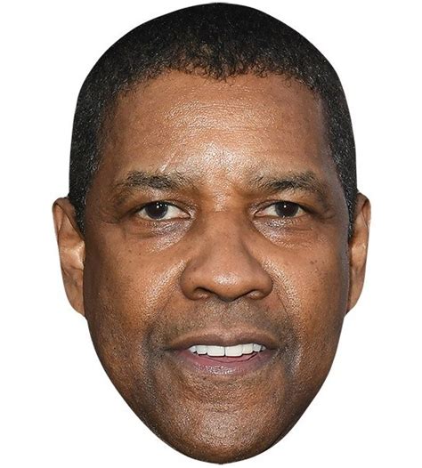Denzel Washington (Smile) Celebrity Big Head - Celebrity Cutouts