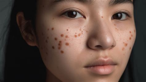 young woman face  dark brown spots   backgrounds psd