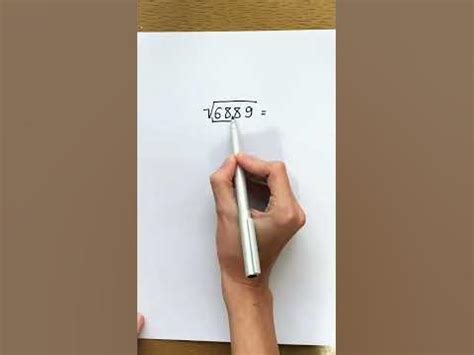 Извлекаем корни из больших чисел БЕЗ калькулятора😨⚡️ - YouTube
