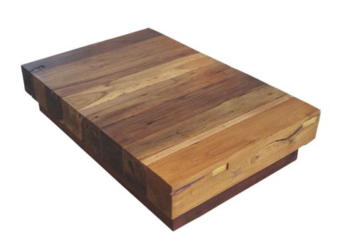 Reclaimed Pine Block Coffee Table at Daryl Hudson blog