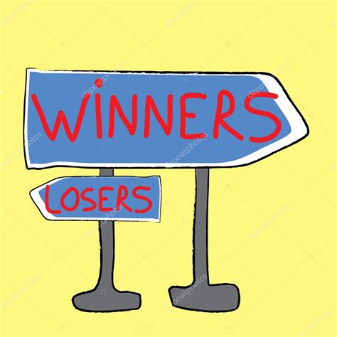 winners  losers stock vector image  annavee