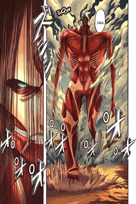 shingeki  kyojin colored chapter  aot colored manga panels aot