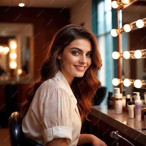 premium ai image female professional hair stylist hair dresser