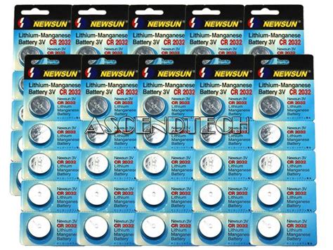 CR2032 LOT50_CR2032-C/5B | Lot of 50 Newsun 3V Battery CR2032-C/5B