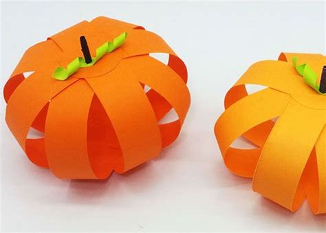 Halloween Paper Craft | How To Make Paper Pumpkin | Halloween paper ...