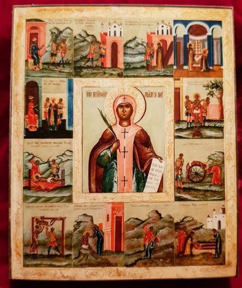 Характеристики Икона святая Анастасия Римляныня на дереве на левкасе ...