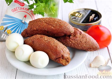 Рецепт: Гренки со шпротами на RussianFood.com
