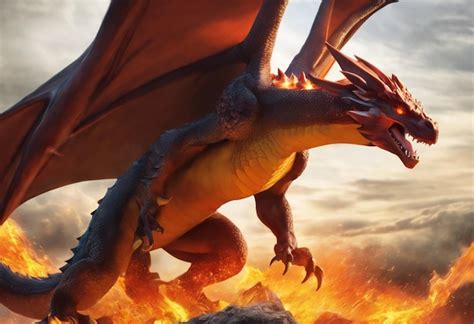 Premium AI Image | Charizard The Majestic Fire Dragon Pokemon