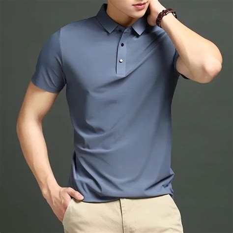 Camisa Polo Que Não Amassa - Camisa Polo Tecido Gelado Não Amassa Leve Slim Fit Premium Poliamida ...