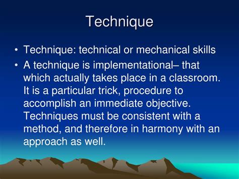 approach method  technique powerpoint
