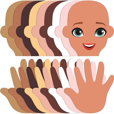 buy  pcs face cutout hand cutouts multicultural faces cutouts