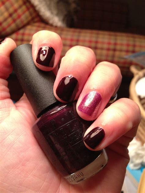 OPI Black Cherry Chutney with OPI It's My Year | Nail polish, Nails ...