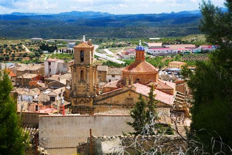 street  calaceite teruel spain stock photo image  spanish