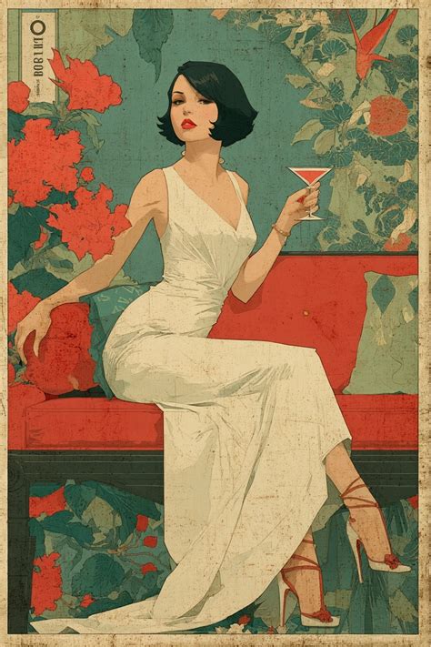 timeless glamour  art deco elegance promptden
