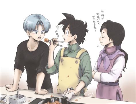 chi chi trunks  son goten dragon ball    drawn  ayata