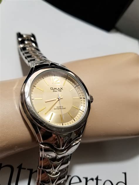 1990s Omax Wristwatch Champagne Color Dial Quartz Movement In | Etsy ...