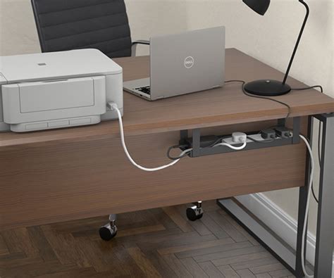 D-Line Cable Tidy Tray – reclaim wasted desk & floor space, manage ...