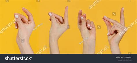 collage  women snapping fingers  stock photo