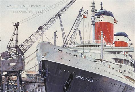 Maritime Art s.s. Unites States | Ocean Liner Art