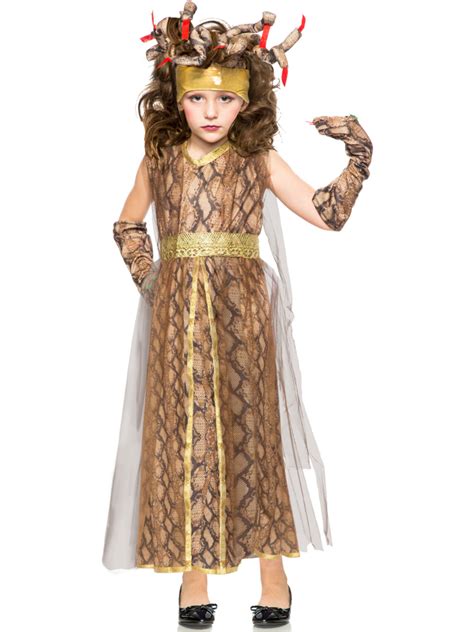 Kids Medusa Gorgon Girls Costume