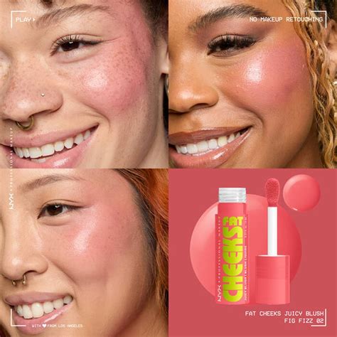 NYX Pro Makeup Fat Cheeks Juicy Plump Blush Fig Fizz 8ml (0.27floz) UK
