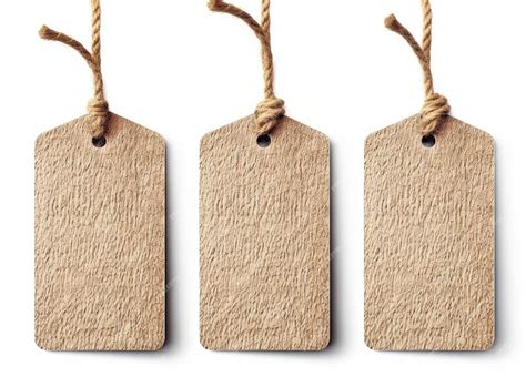 premium ai image blank tag tied  hang  product  show price