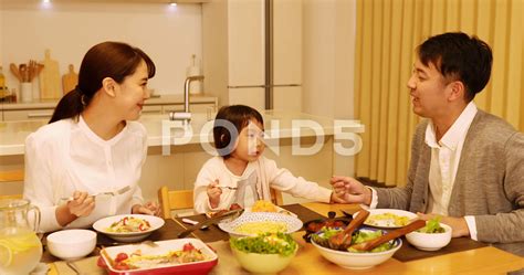 Japanese Family Eating