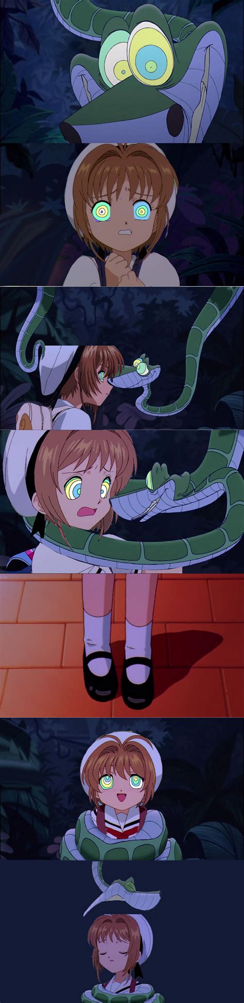 Kaa and Sakura Kinomoto by HiroHamadaRockz on DeviantArt