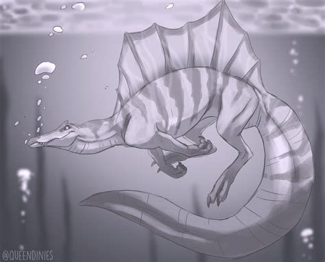 Spinosaurus sketch — Weasyl