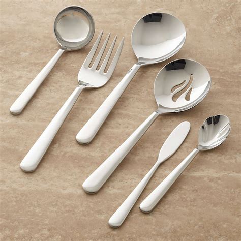 strand  piece serving set reviews crate barrel