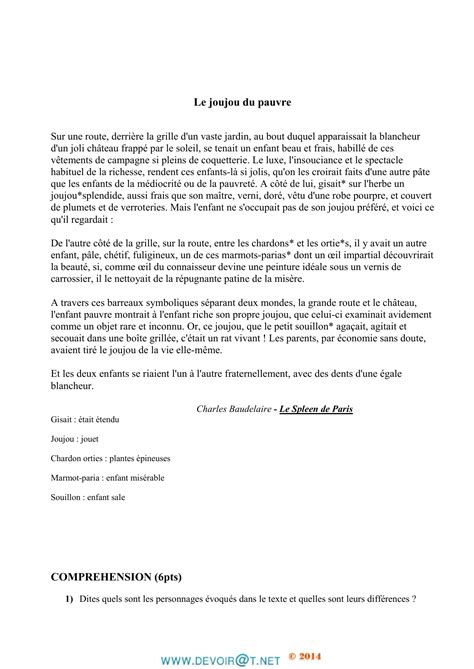le joujou du pauvre comprehension pts