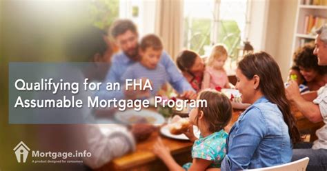 Qualifying for an FHA Assumable Mortgage Program