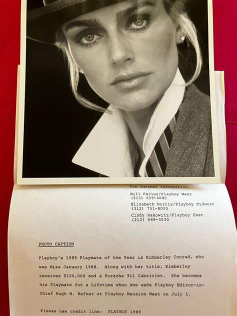 Kimberley Conrad , Playboy Playmate, original vintage press headshot